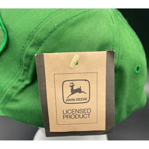 Vintage John Deere Snapback Hat Cap Stubblefield Implement Alton MO Green Patch - Picture 8 of 10